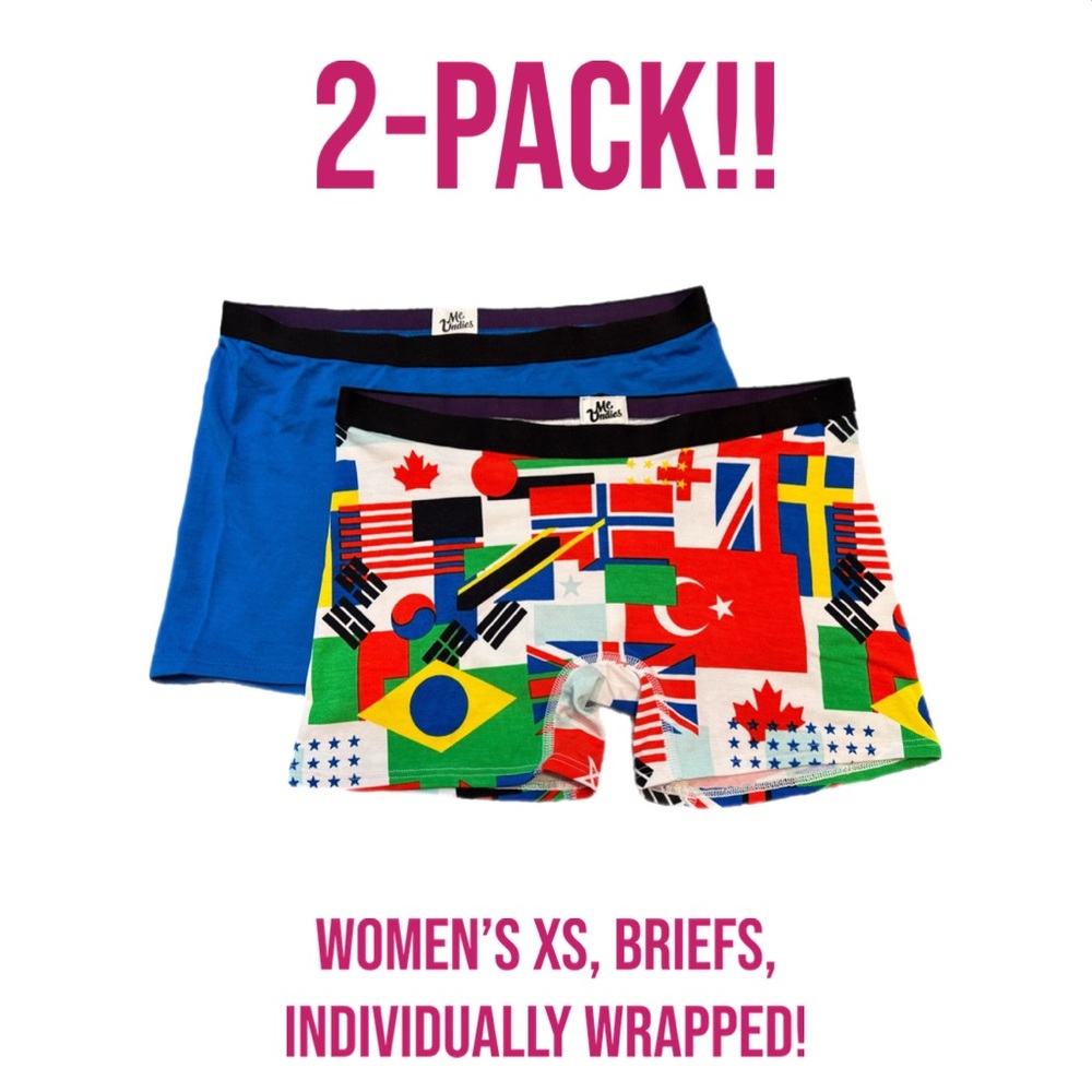 2-Pack, MeUndies, Women’s XS, Briefs
